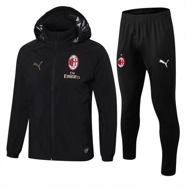 Rompevientos Milan Conjunto Completo 2018/19 Negro